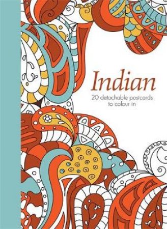 Indian: 20 detachable postcards to colour in by Hamlyn