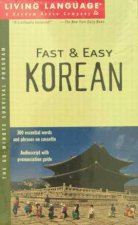 Living Language Fast And Easy Korean  Book  Tape