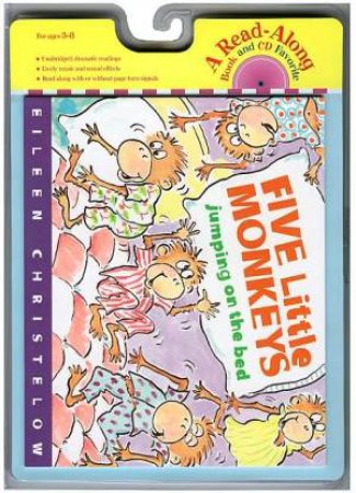 Five Little Monkeys Jumping on the Bed Book & Cd by CHRISTELOW EILEEN