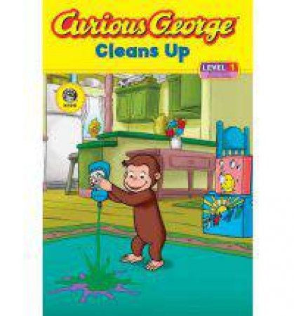 Curious George Cleans Up by HOUGHTON MIFFLIN COMPANY EDITORS OF