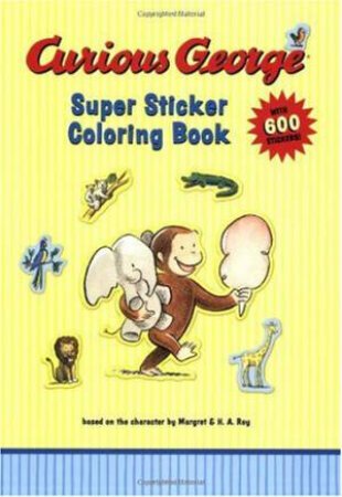 Curious George Super Sticker Coloring Book by REY H.A.