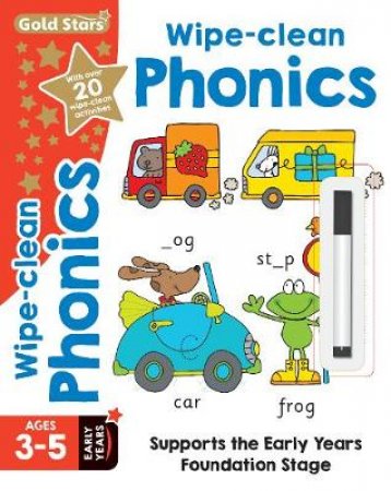 Gold Stars Wipe Clean Workbook: Phonics by Lake Press