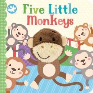 Little Me Finger Puppet Book Five Little Monkeys by Various