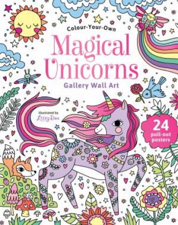 Colour Your Own Magical Unicorns Gallery Wall Art by Various