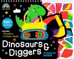 Dinosaurs And Diggers  Sticker By Number