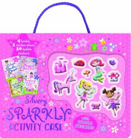 Silvery Sparkly Activity Case With Bubble Stickers by Various