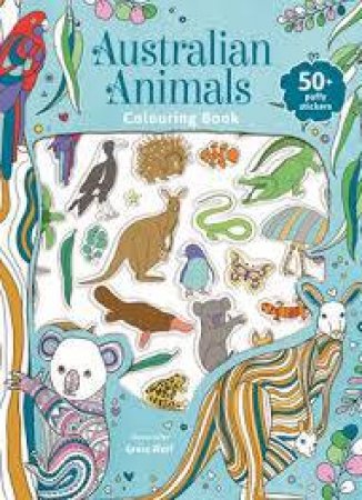 Australian Animals - Puffy Sticker Colouring & Activity Book by Various