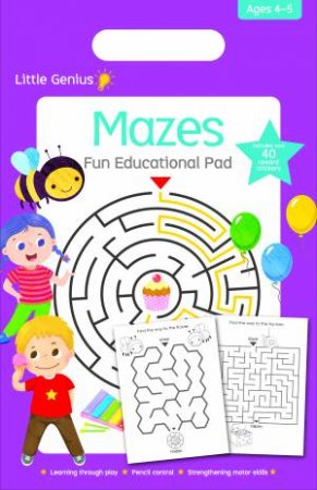 Little Genius Fun Educational Pad:  Mazes by Various