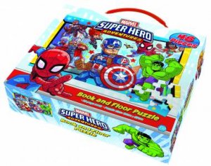 Marvel Superheroes - Book And Floor Puzzle by Various