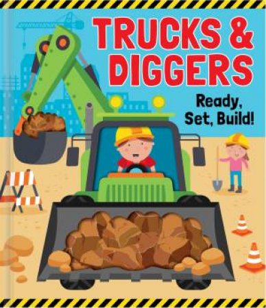 Trucks & Diggers Peek Through Picture Book by Various