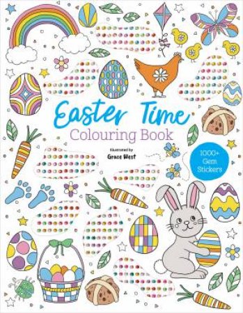 Gem Sticker Colouring Book - Easter by Various