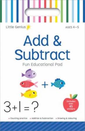 Little Genius Vol. 2 - Small Activity Pad - Add & Subtract by Lake Press