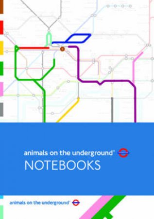 Animals on the Underground Set of 3 A5 Notebooks by Various