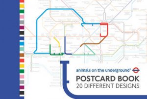 Animals on the Underground Postcard Book by Various