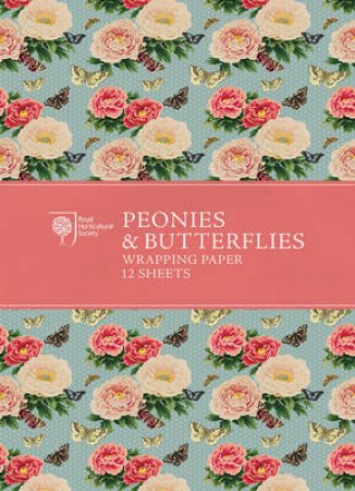 RHS: Peonies And Butterflies Wrapping Paper by Various