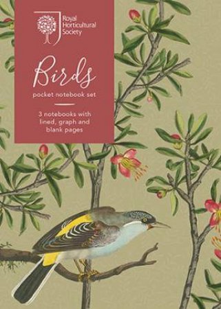 RHS Birds Pocket Notebook Set by Various