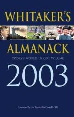 Whitaker's Almanack 2003 - Standard Edition by Various