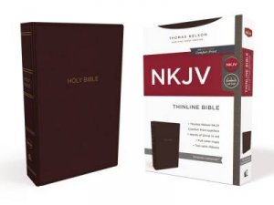 NKJV Thinline Bible Red Letter Edition [Burgundy] by Thomas Nelson