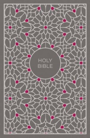 NKJV Thinline Bible Red Letter Edition [Large Print, Grey/Pink] by Thomas Nelson