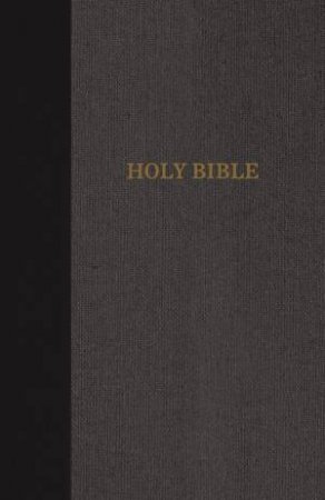 KJV Thinline Bible, Large Print, Cloth Over Board, Red Letter Edition [Black/Gray] by Zondervan