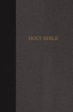 KJV Thinline Bible Large Print Cloth Over Board Red Letter Edition BlackGray