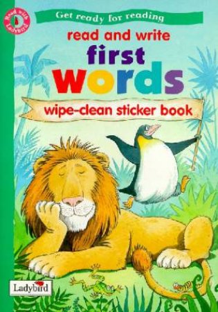 First Words Read & Write Wipe Clean Sticker Book by Various