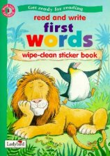 First Words Read  Write Wipe Clean Sticker Book