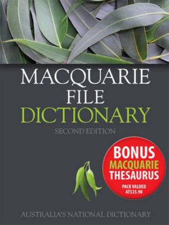 Macquarie File Dictionary 2E Macquarie File Thesaurus Value Pack by Macquarie