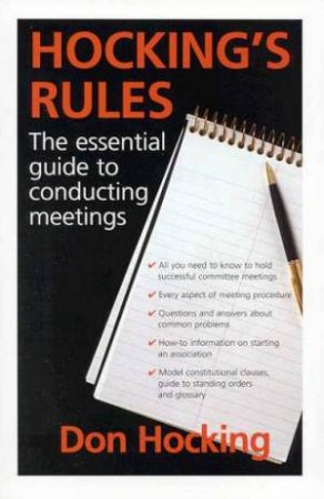 Hocking's Rules by Don Hocking