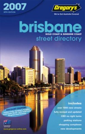 Gregory's: Brisbane 2007 Street Directory - 39 ed with Bonus Booklight by Unknown