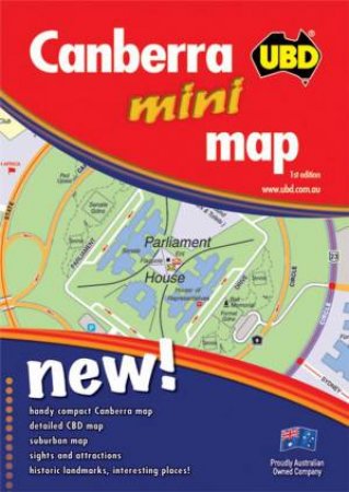 UBD Canberra Mini City Map 258 (1st Ed) by Various