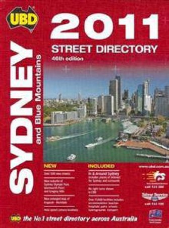 UBD Sydney and Blue Mountains Street Directory 2011 by Various