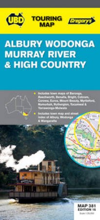 UBD Gregorys Albury Wodonga Map 381 16th Edition by Various 