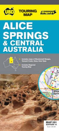 UBD Gregorys Alice Springs and Central Australia Map 591 14th by Various