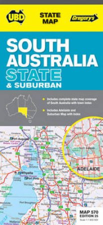 UBD/Gregorys South Australia Map 570, 25th Ed by Various