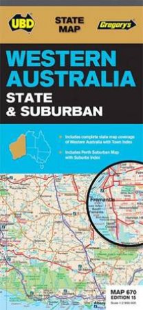 UBD/Gregorys Western Australia State And Suburban Map 670 15th by Various