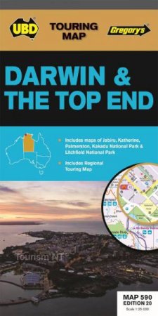 UBD/Gregorys Darwin And The Top End Map 590 - 20th Ed. by Various