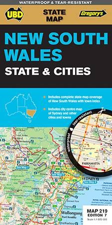 UBD/Gregory's New South Wales State and Cities Map 219- 7th Ed. by Various