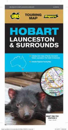 Hobart Launceston & Surrounds Map 780/781 2nd by UBD Gregory's