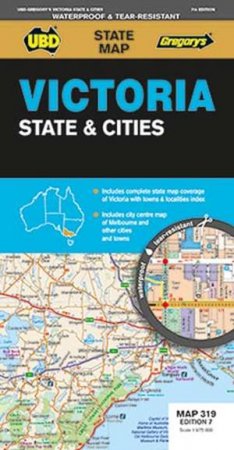 UBD/Gregory's Victoria State & Cities Map 319, (7th Ed.) by Various