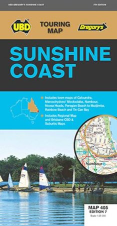 UBD/Gregory's Sunshine Coast Map - 7th Ed by Various