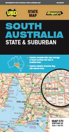 UBD/Gregory's South Australia State & Suburban, Map 570 28th Ed. by Various