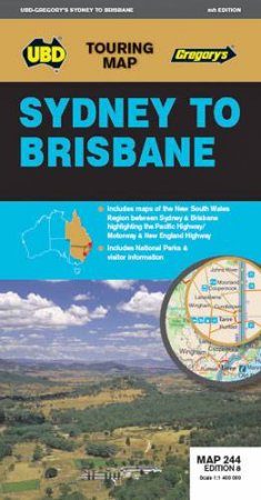 Sydney To Brisbane Map 244 (8th Ed) by Various