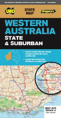 Western Australia State & Suburban Map 670 16th ed by Various