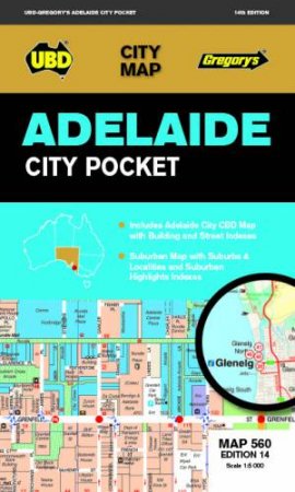 Adelaide City Pocket Map 560 14th Ed. by Various