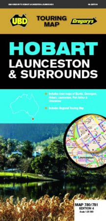 Hobart Launceston & Surrounds Map 780/781 4th Ed by Various