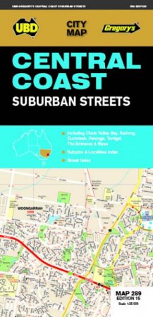 Central Coast NSW Suburban Streets Map 289 15th ed by Various