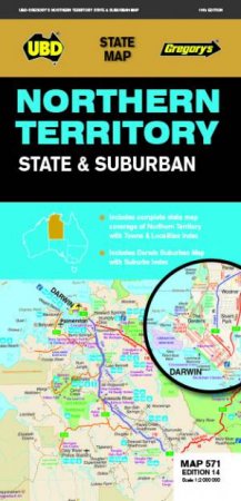 Northern Territory State & Suburban Map 571 14th ed by Various