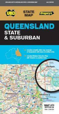 Queensland State & Suburban Map 470 28th Ed. by Various