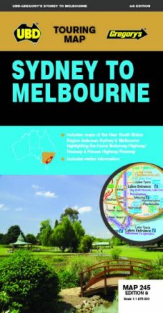 Sydney To Melbourne Map 245 8th Ed by Various